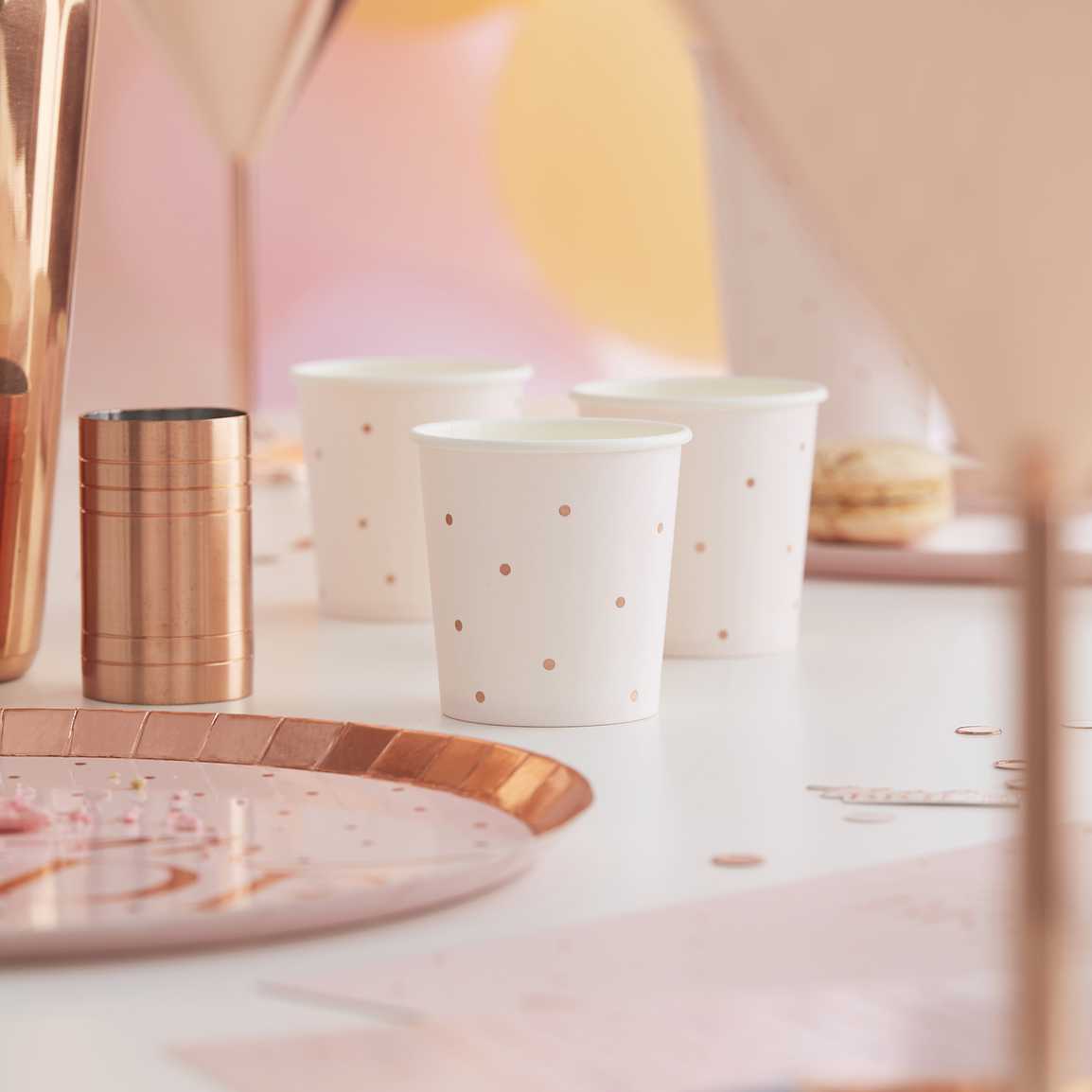 Rosegold Pöttyös Shot Pohárka