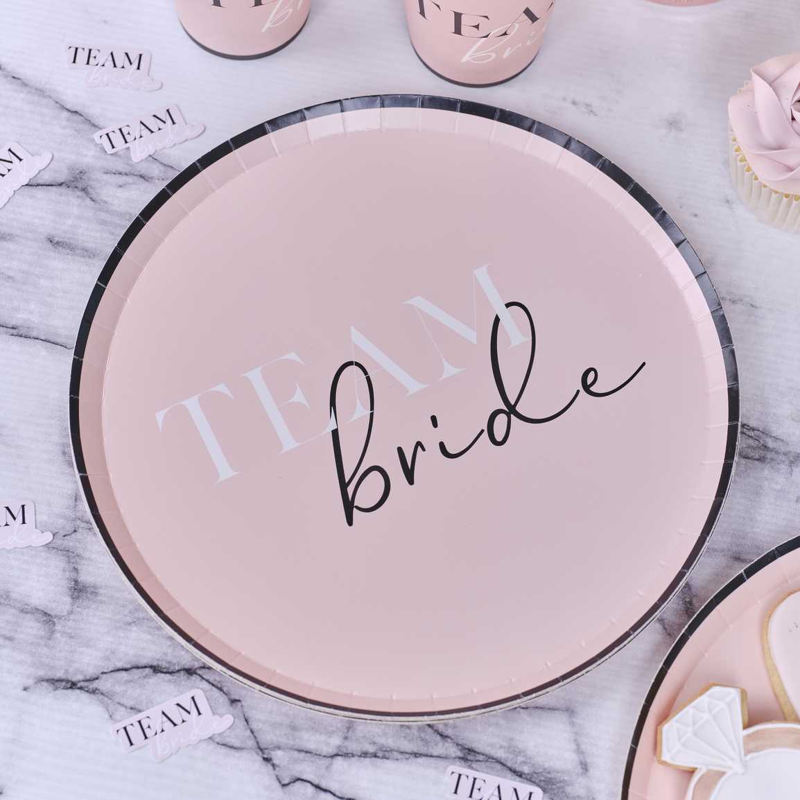 Team Bride Papírtányér